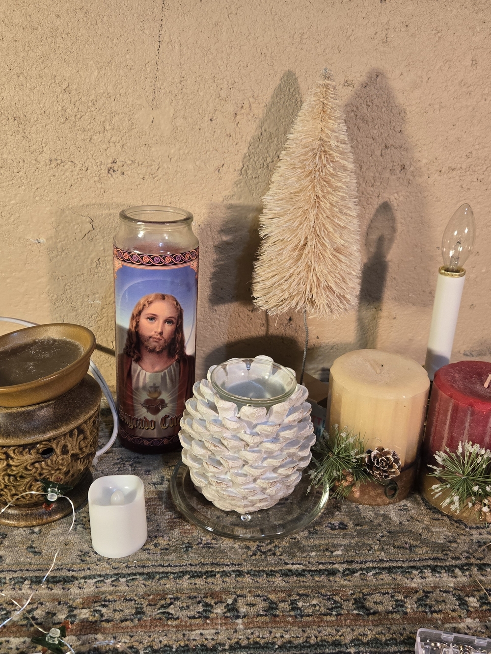 Lot Of Christmas Candles And Twinkle Lights 7 Candles 7 Twinkle Lights